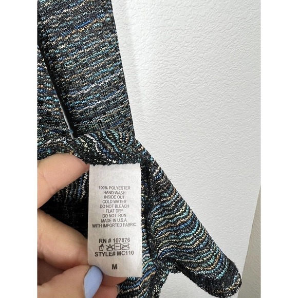 Comfy USA Medium M Textured Knit Zip Front Swing Sweater Jacket Lightweight - Picture 3 of 4